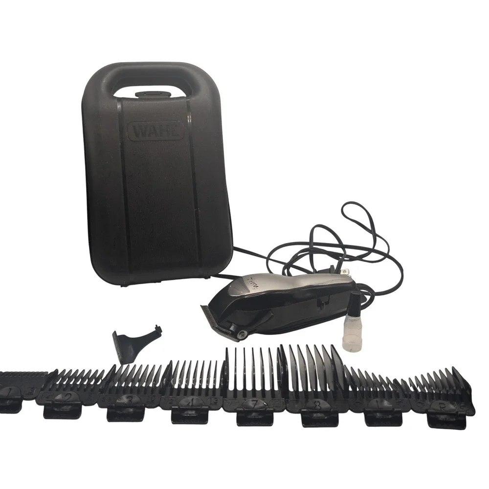 Wahl Hair Clipper Men Black MC2 Corded Precision Blade Kit With Case 11pc